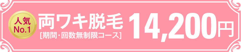 人気no1両わき脱毛