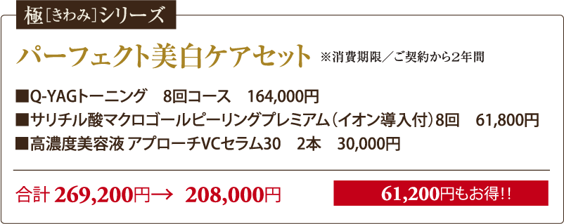 極みシリーズ パーフェクト美白ケアセット