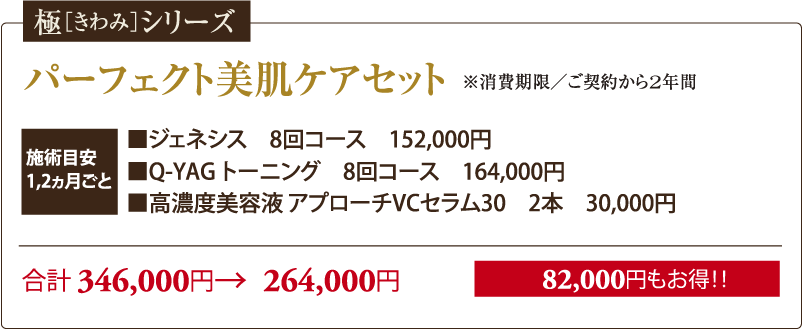 極みシリーズ パーフェクト美肌ケアセット